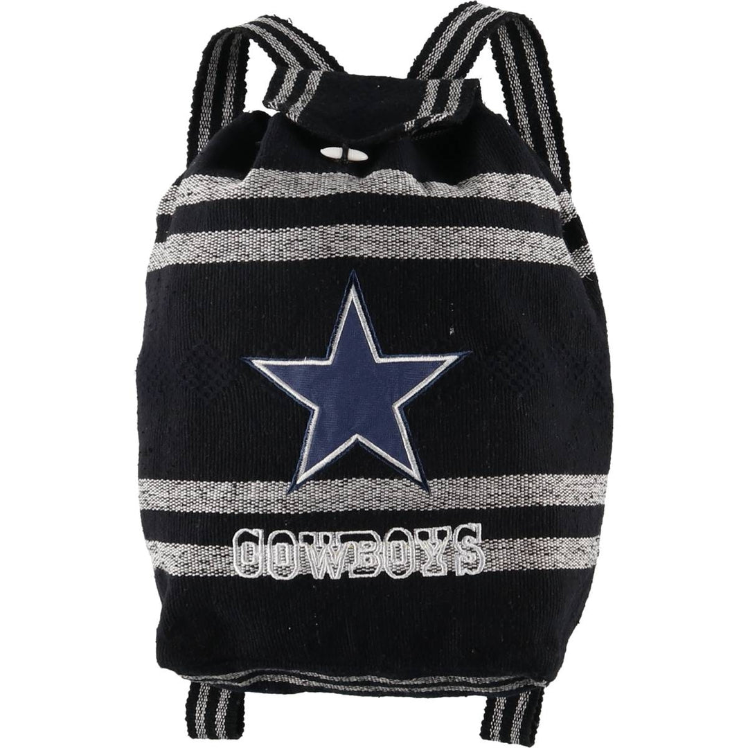 NFL DALLAS COWBOYS Dallas Cowboys Border Pattern Daypack Backpack unclear navy blue type Vintage Second Hand