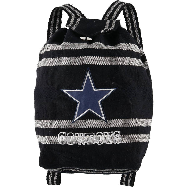 NFL DALLAS COWBOYS Dallas Cowboys Border Pattern Daypack Backpack unclear navy blue type Vintage Second Hand
