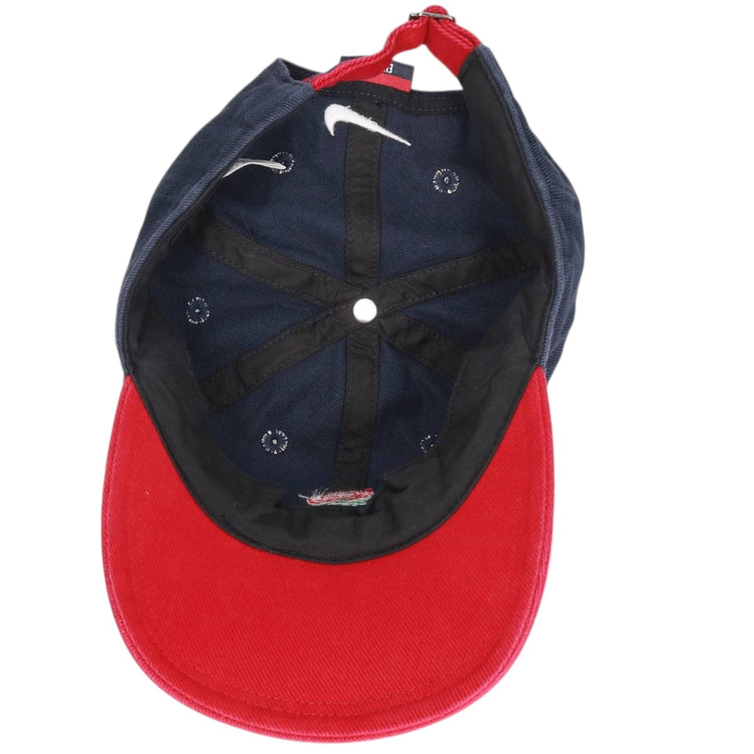 90'S Nike England Rugby Team Two-Tone Baseball Cap, 6-Panel, One Size Fits Most cotton navy blue type Vintage Second Hand