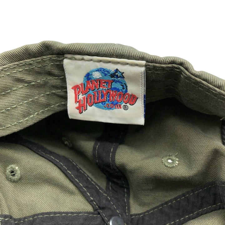 Vintage 90'S Planet Hollywood 6-Panel Baseball Cap, One Size Fits All unclear Khaki type Vintage Second Hand