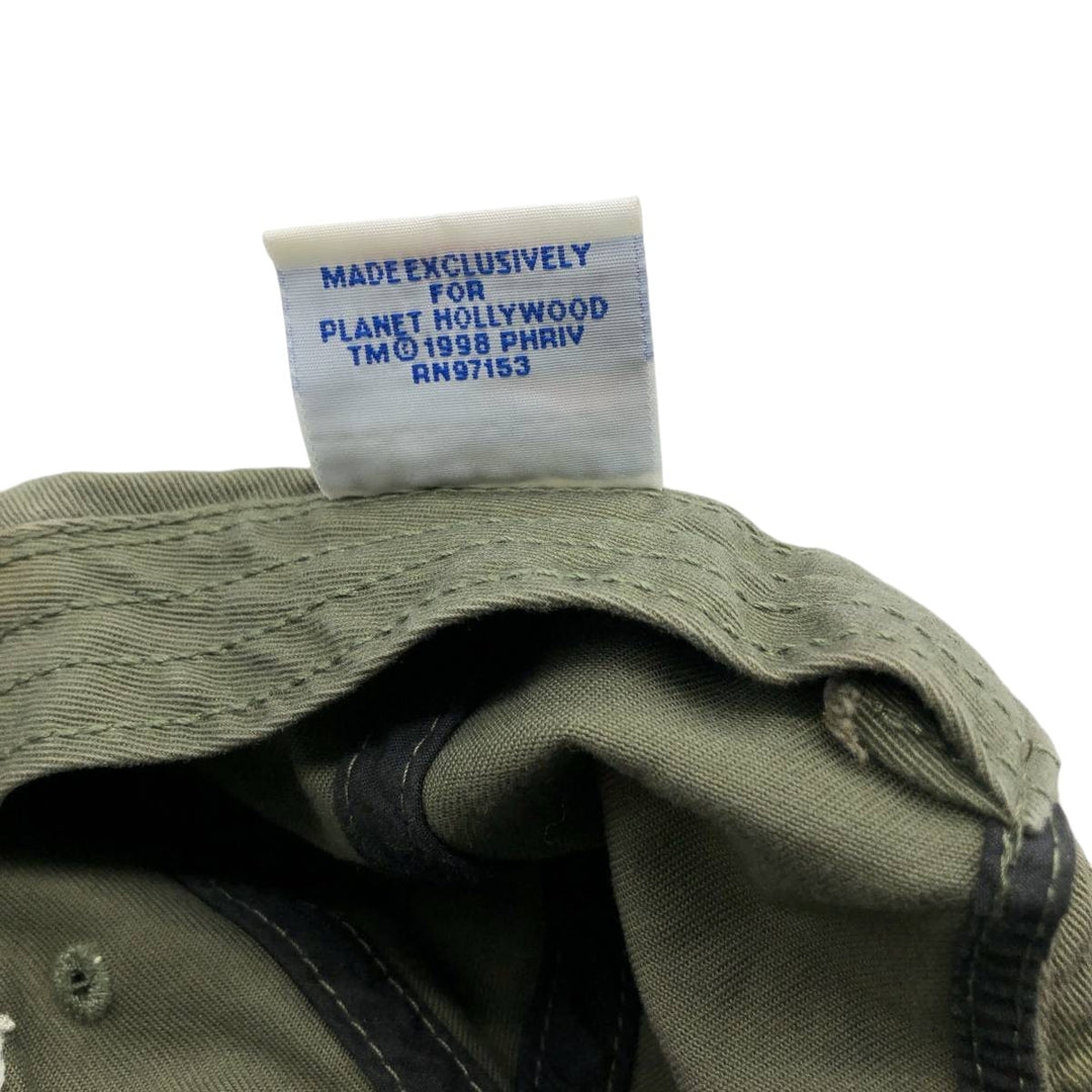 Vintage 90'S Planet Hollywood 6-Panel Baseball Cap, One Size Fits All unclear Khaki type Vintage Second Hand