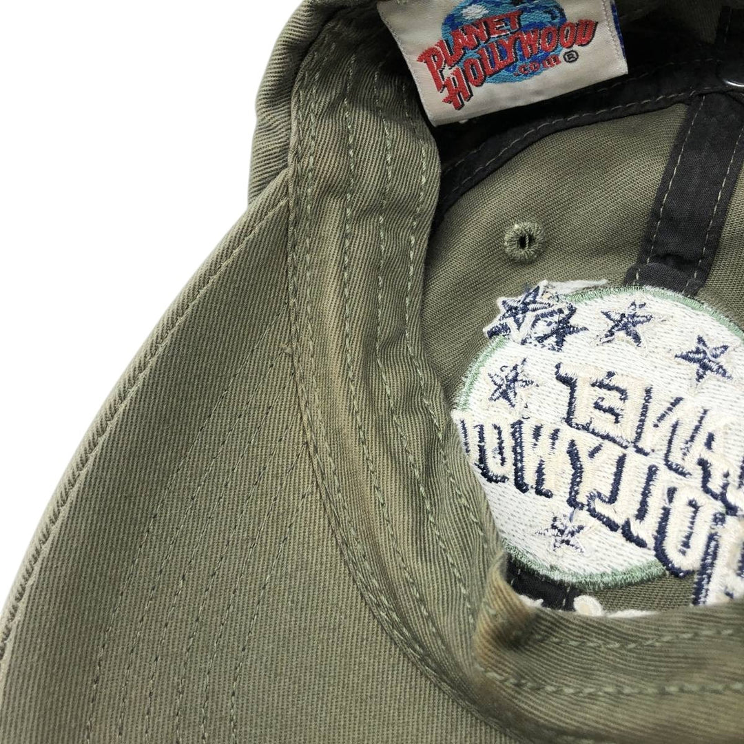 Vintage 90'S Planet Hollywood 6-Panel Baseball Cap, One Size Fits All unclear Khaki type Vintage Second Hand