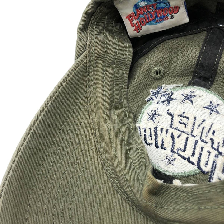 Vintage 90'S Planet Hollywood 6-Panel Baseball Cap, One Size Fits All unclear Khaki type Vintage Second Hand