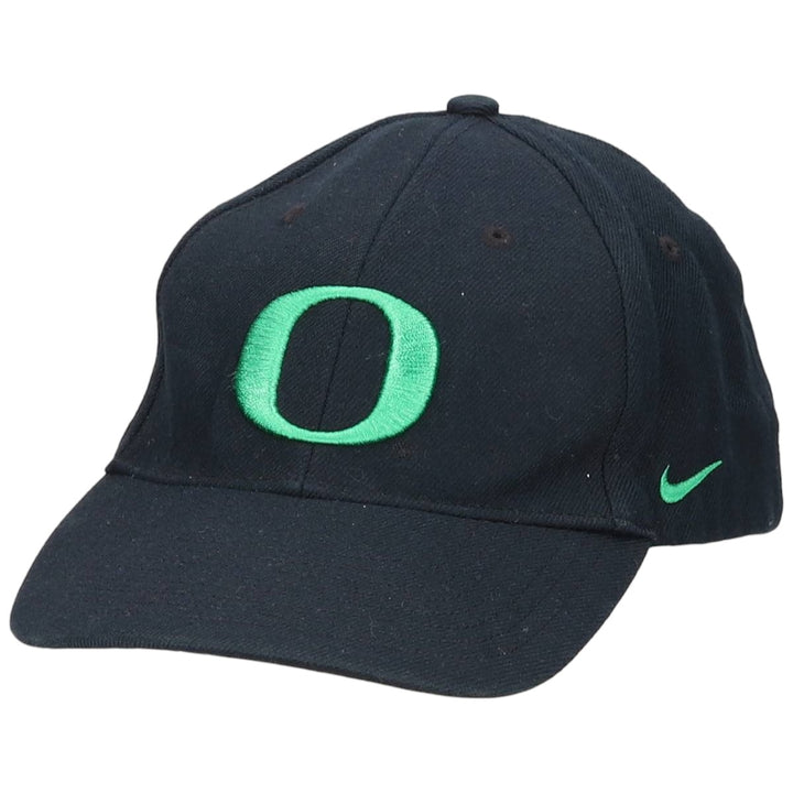 2000'S Nike Team College Oregon University Baseball Cap, One Size Fits Most acrylic black type Vintage Second Hand