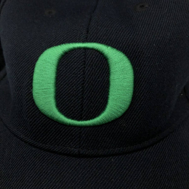 2000'S Nike Team College Oregon University Baseball Cap, One Size Fits Most acrylic black type Vintage Second Hand