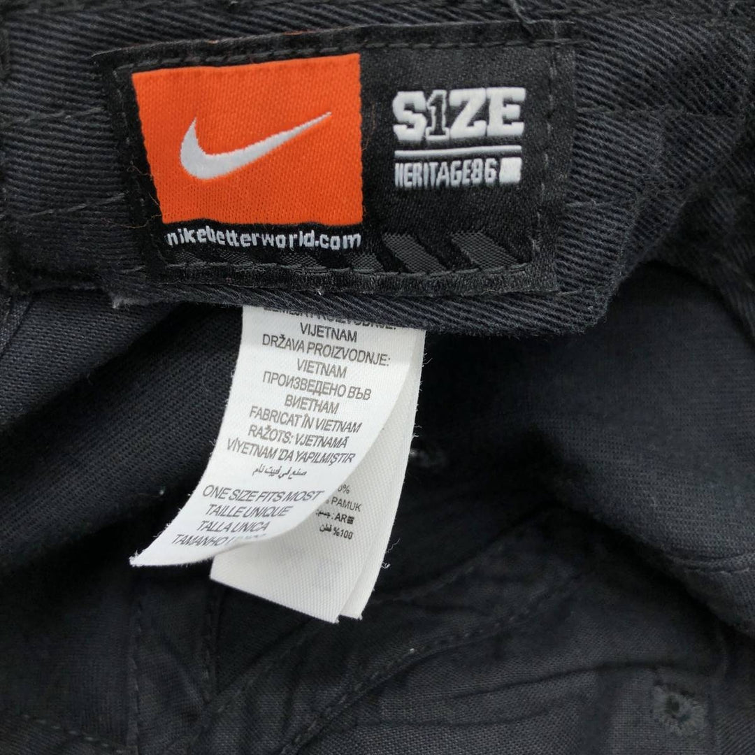 Nike Heritage 86 Baseball Cap (One Size Fits All) cotton black type Vintage Second Hand