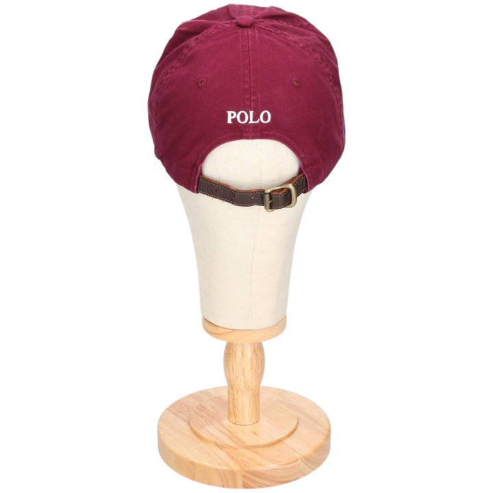 Ralph Lauren POLO RALPH LAUREN Big Pony Two-Tone Baseball Cap, One Size Fits Most unclear burgundy type Vintage Second Hand