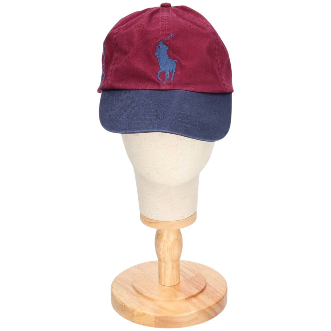 Ralph Lauren POLO RALPH LAUREN Big Pony Two-Tone Baseball Cap, One Size Fits Most unclear burgundy type Vintage Second Hand