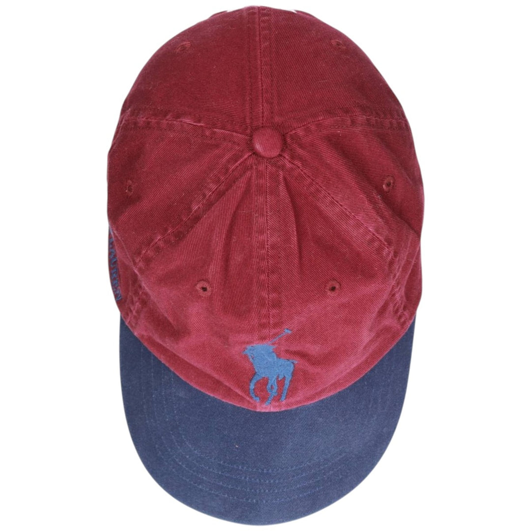 Ralph Lauren POLO RALPH LAUREN Big Pony Two-Tone Baseball Cap, One Size Fits Most unclear burgundy type Vintage Second Hand