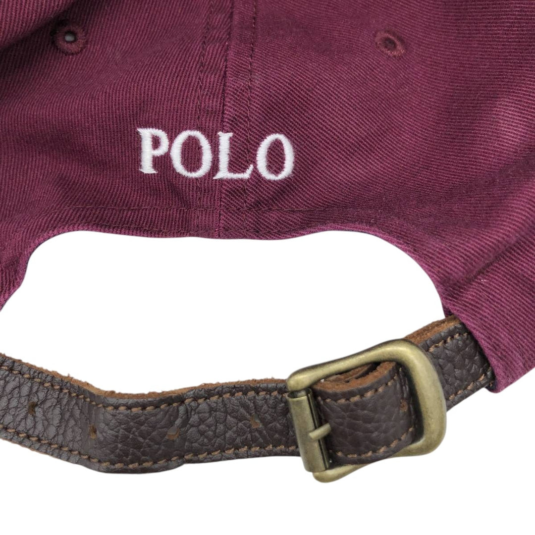 Ralph Lauren POLO RALPH LAUREN Big Pony Two-Tone Baseball Cap, One Size Fits Most unclear burgundy type Vintage Second Hand
