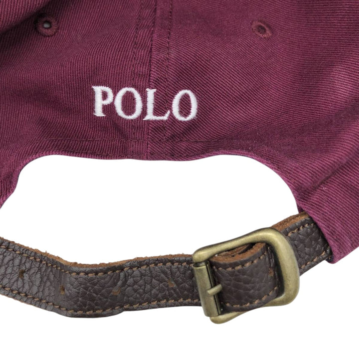Ralph Lauren POLO RALPH LAUREN Big Pony Two-Tone Baseball Cap, One Size Fits Most unclear burgundy type Vintage Second Hand