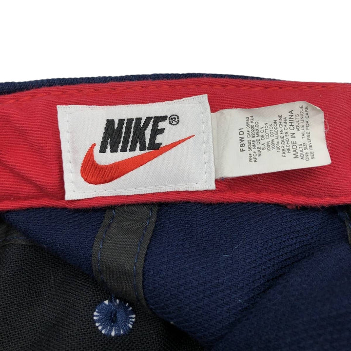 90'S Nike Baseball Cap, Free Size, Vintage cotton navy blue type Vintage Second Hand