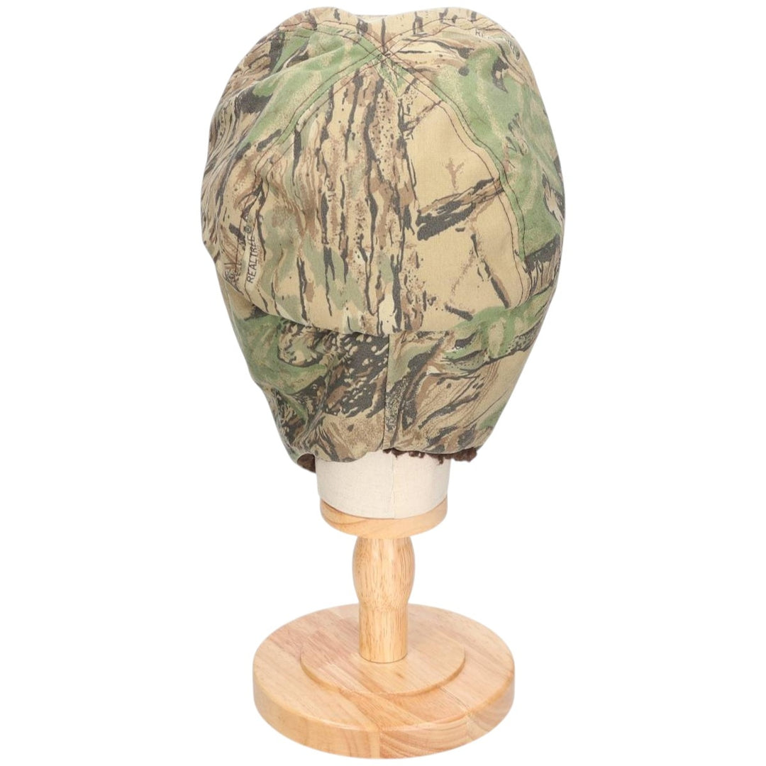 Vintage 80s-90'S Cabelas Camouflage Pattern Realtree Camo Ear Flap Cap, Made in USA, One Size Fits Most unclear Khaki type sage green Vintage Second Hand