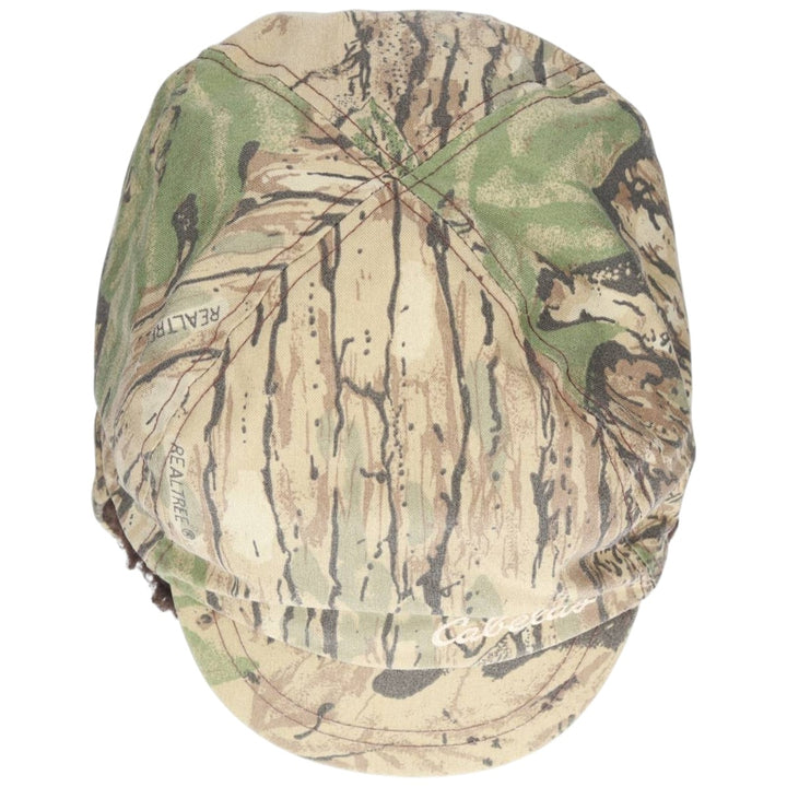 Vintage 80s-90'S Cabelas Camouflage Pattern Realtree Camo Ear Flap Cap, Made in USA, One Size Fits Most unclear Khaki type sage green Vintage Second Hand