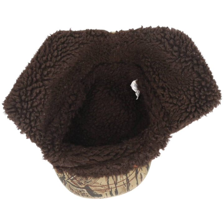 Vintage 80s-90'S Cabelas Camouflage Pattern Realtree Camo Ear Flap Cap, Made in USA, One Size Fits Most unclear Khaki type sage green Vintage Second Hand