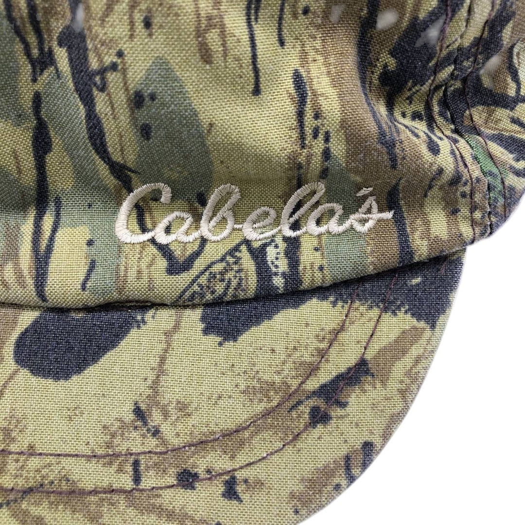 Vintage 80s-90'S Cabelas Camouflage Pattern Realtree Camo Ear Flap Cap, Made in USA, One Size Fits Most unclear Khaki type sage green Vintage Second Hand