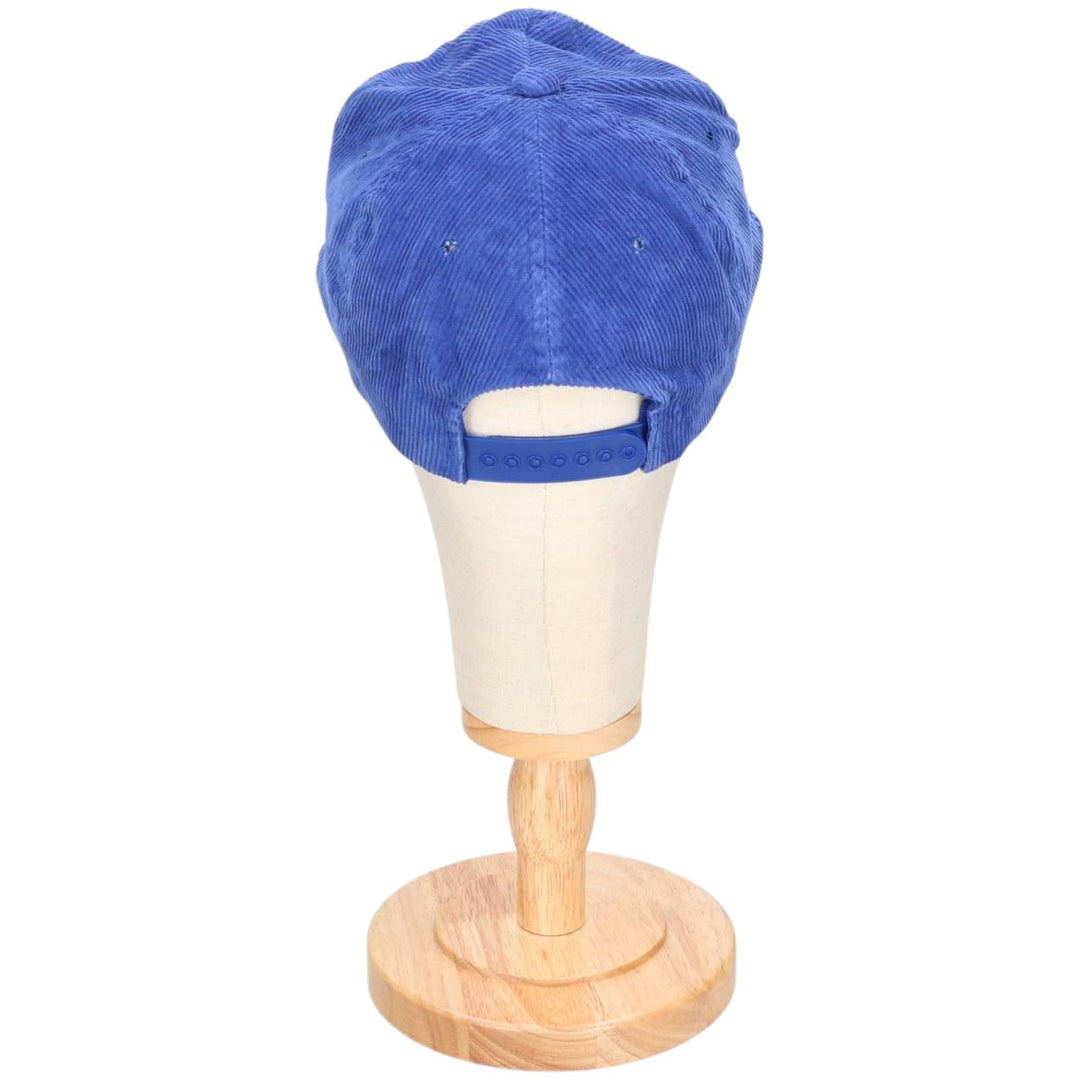 90'S YUPOONG Corduroy Trucker Cap, One Size Fits All, Vintage cotton blue type Vintage Second Hand