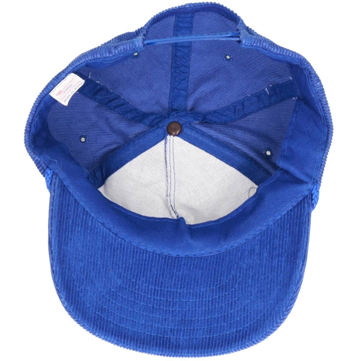 90'S YUPOONG Corduroy Trucker Cap, One Size Fits All, Vintage cotton blue type Vintage Second Hand