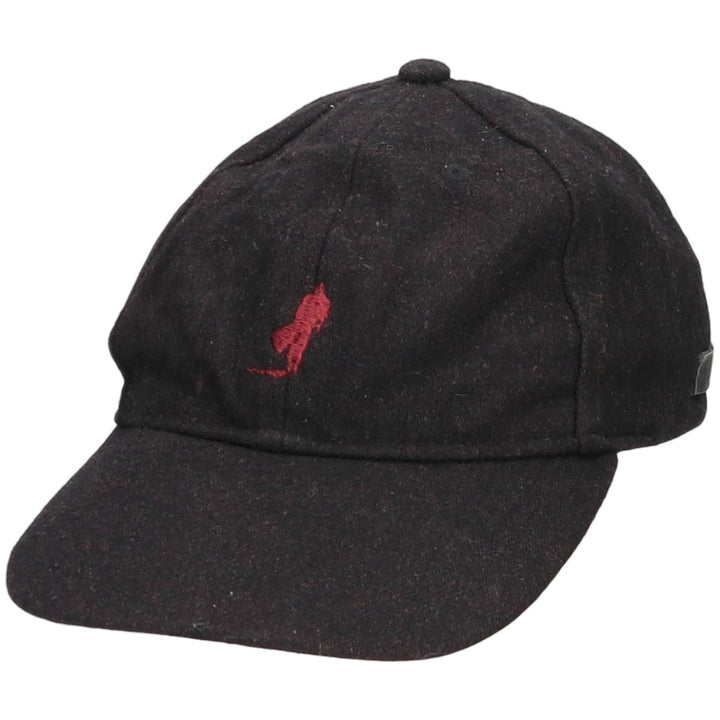 Vintage 90'S MARLBORO CLASSICS wool 6-panel cap, one size fits all. wool black type Vintage Second Hand