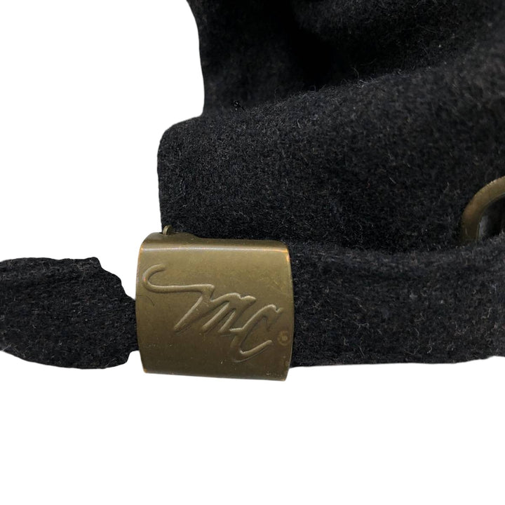 Vintage 90'S MARLBORO CLASSICS wool 6-panel cap, one size fits all. wool black type Vintage Second Hand