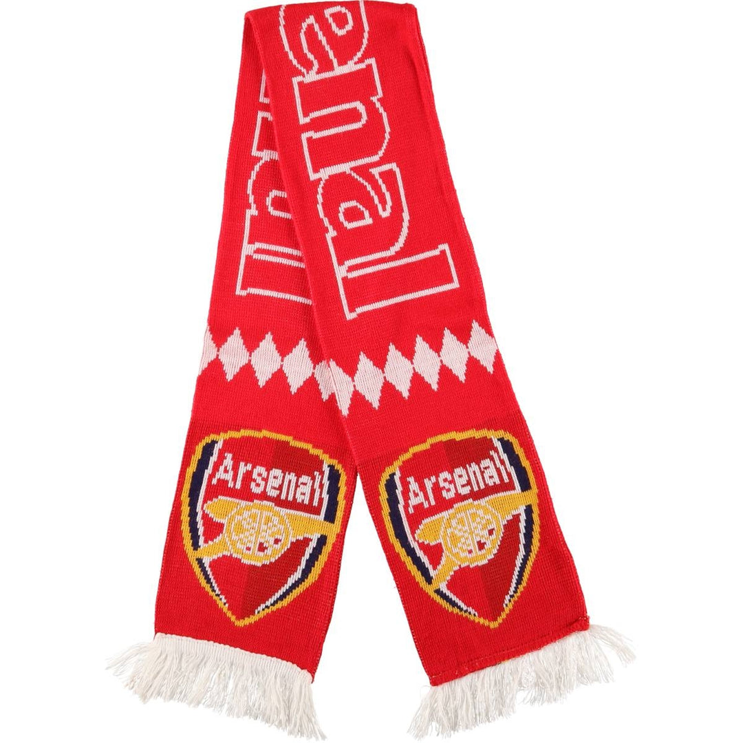 Premier League Arsenal FC Soccer Acrylic Scarf, Made in the UK acrylic red type Vintage Second Hand