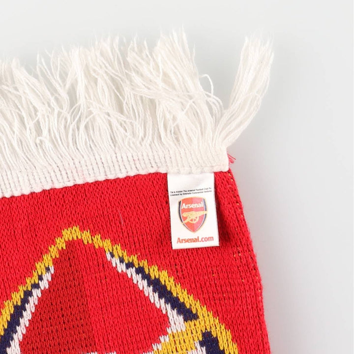 Premier League Arsenal FC Soccer Acrylic Scarf, Made in the UK acrylic red type Vintage Second Hand