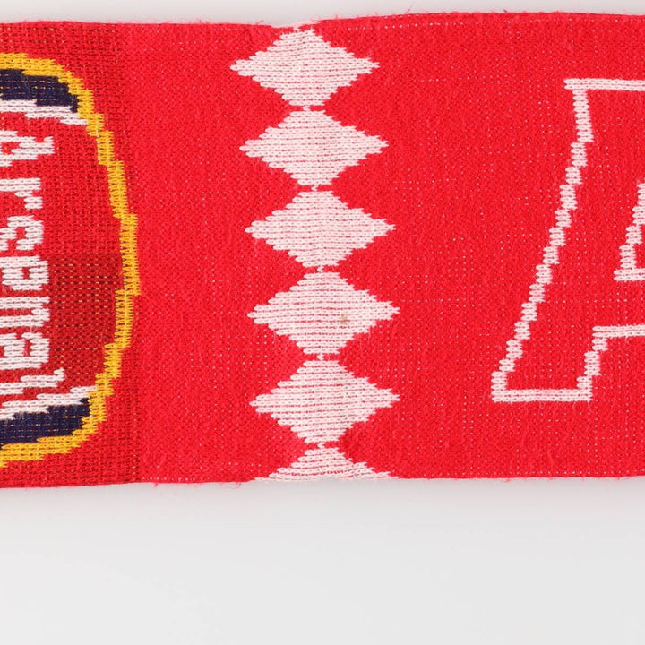 Premier League Arsenal FC Soccer Acrylic Scarf, Made in the UK acrylic red type Vintage Second Hand