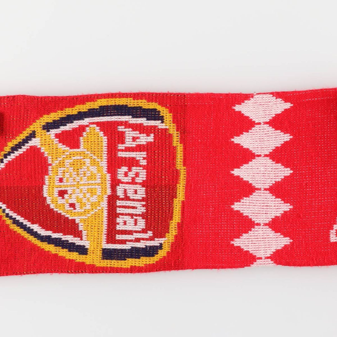 Premier League Arsenal FC Soccer Acrylic Scarf, Made in the UK acrylic red type Vintage Second Hand