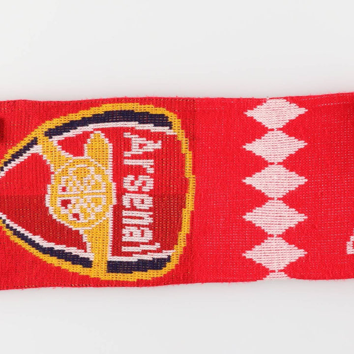 Premier League Arsenal FC Soccer Acrylic Scarf, Made in the UK acrylic red type Vintage Second Hand