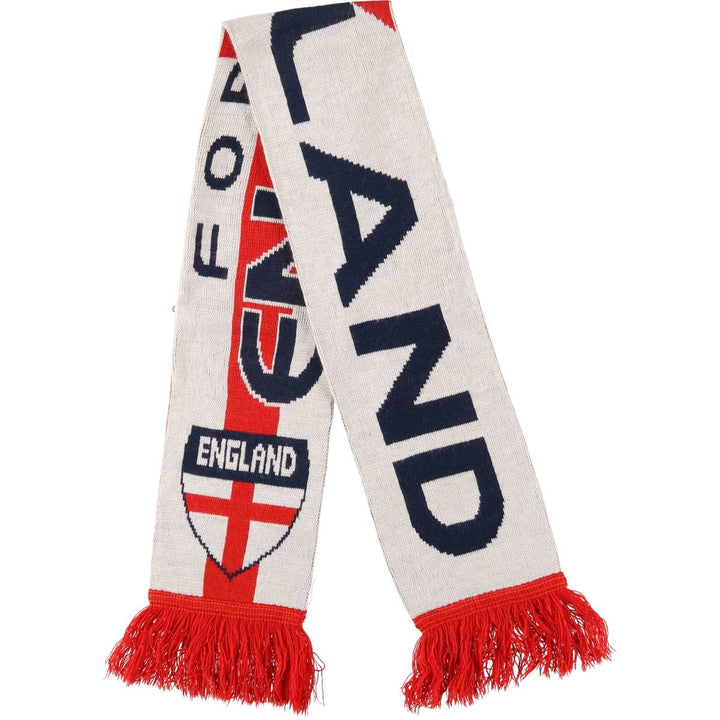 ENGLAND England National Football Team Acrylic Scarf acrylic white type Vintage Second Hand