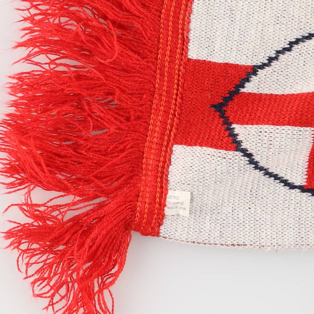ENGLAND England National Football Team Acrylic Scarf acrylic white type Vintage Second Hand