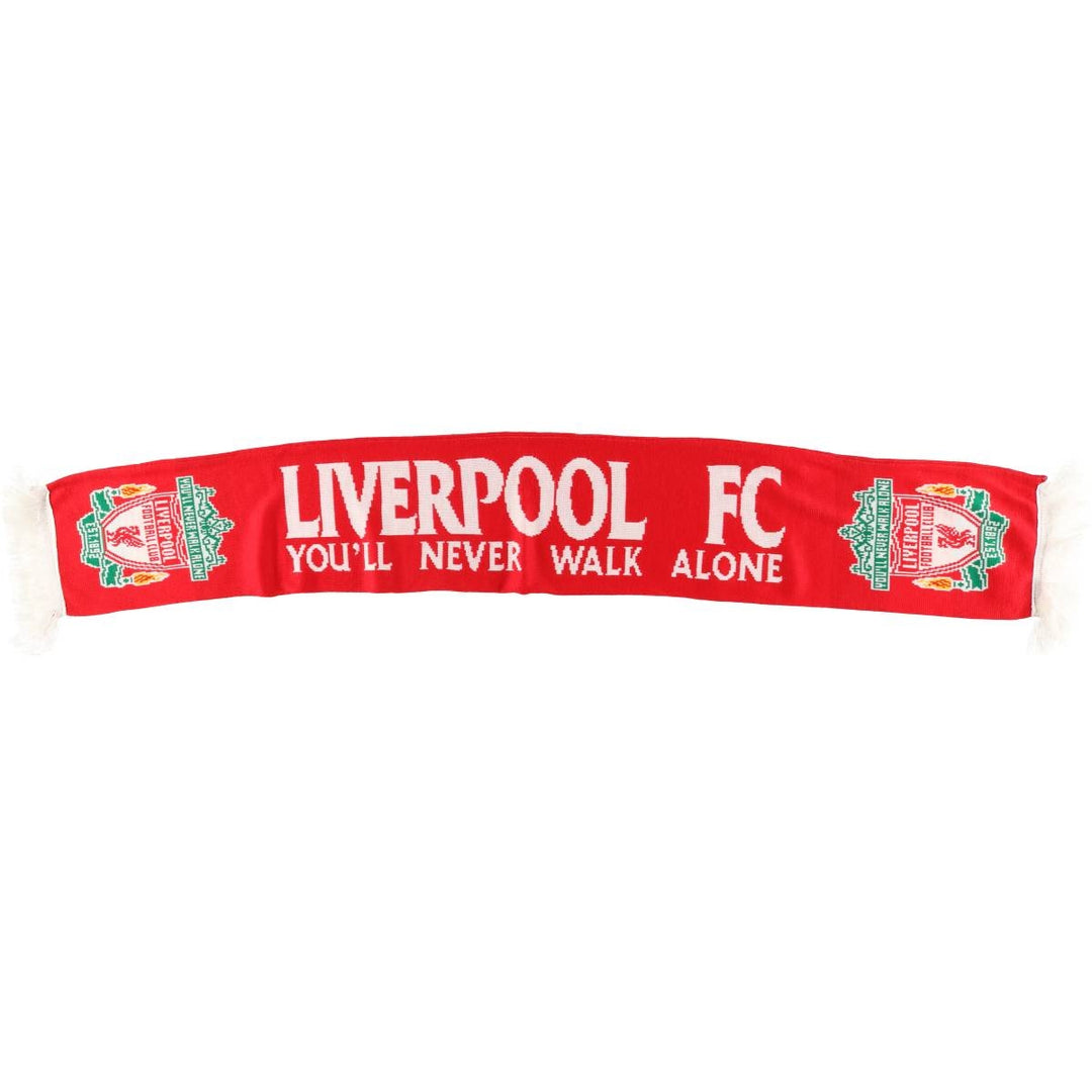 PREMIER LEAGE Premier League LIVERPOOL FC Soccer Acrylic Scarf Made in the UK acrylic red type Vintage Second Hand
