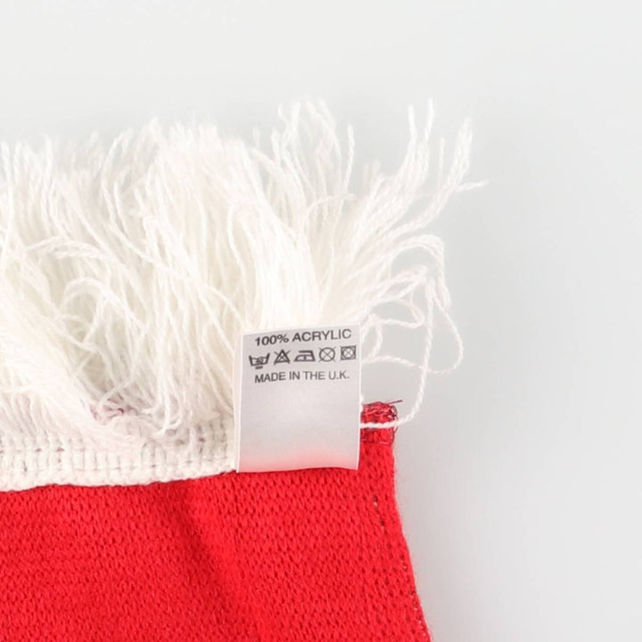 PREMIER LEAGE Premier League LIVERPOOL FC Soccer Acrylic Scarf Made in the UK acrylic red type Vintage Second Hand