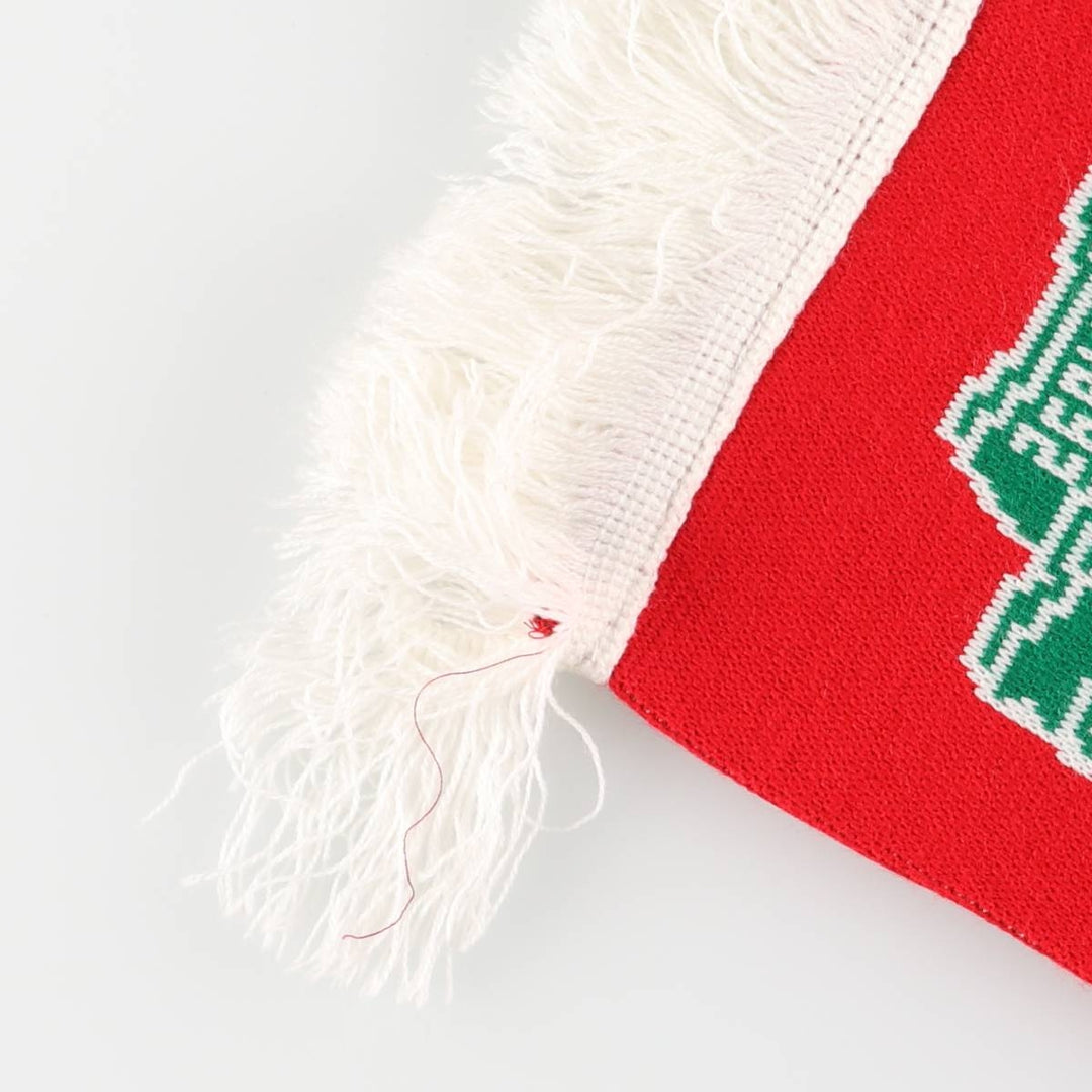 PREMIER LEAGE Premier League LIVERPOOL FC Soccer Acrylic Scarf Made in the UK acrylic red type Vintage Second Hand