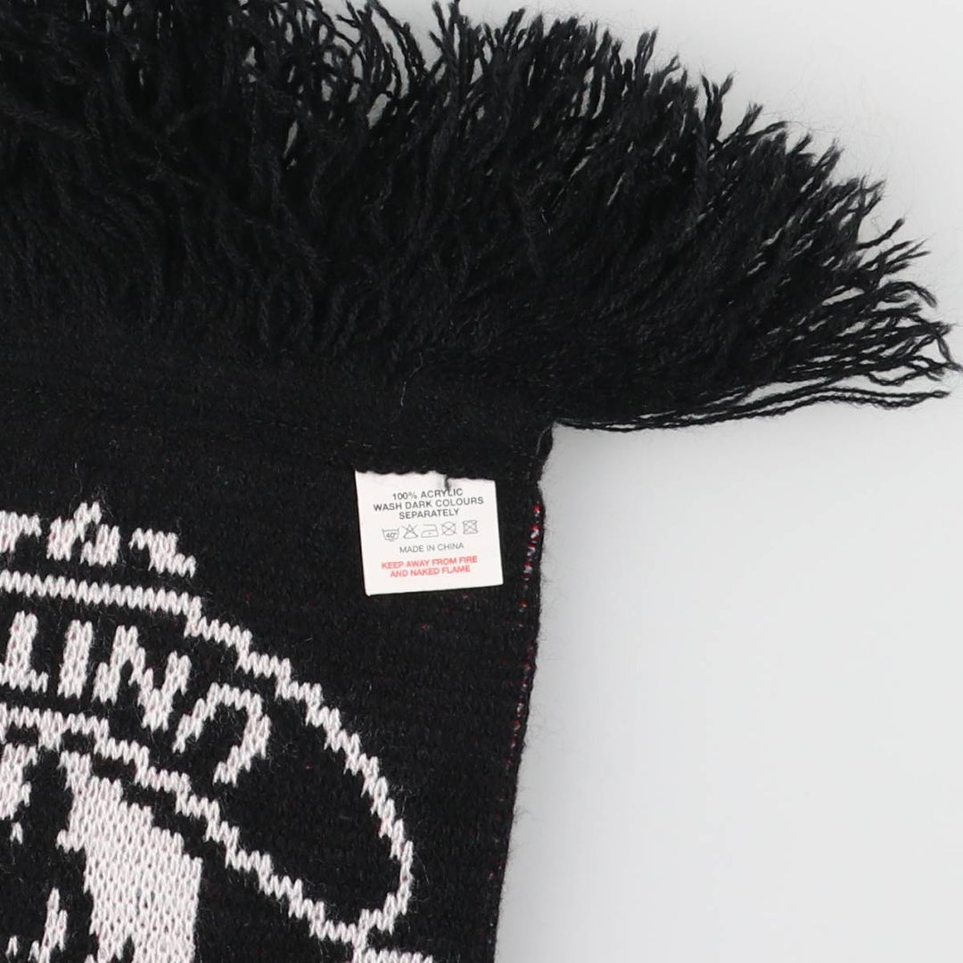 PREMIER LEAGE Premier League MANCHESTER UNITED FC Manchester United Soccer Acrylic Scarf acrylic red type Vintage Second Hand