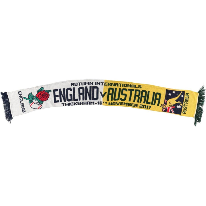 Rugby Acrylic Scarf unclear yellow type Vintage Second Hand