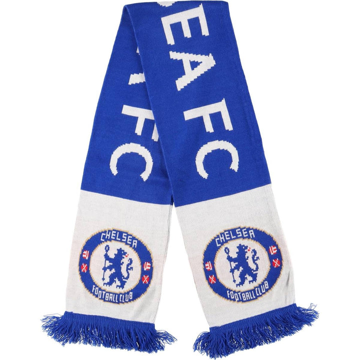 Premier League Chelsea FC Soccer Acrylic Scarf, Made in the UK acrylic blue type Vintage Second Hand