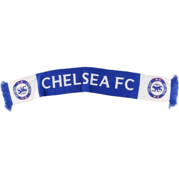 Premier League Chelsea FC Soccer Acrylic Scarf, Made in the UK acrylic blue type Vintage Second Hand