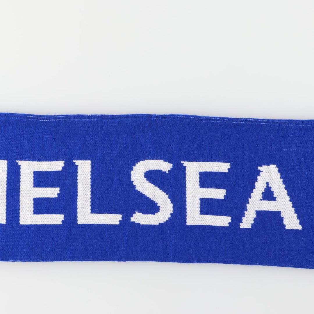 Premier League Chelsea FC Soccer Acrylic Scarf, Made in the UK acrylic blue type Vintage Second Hand