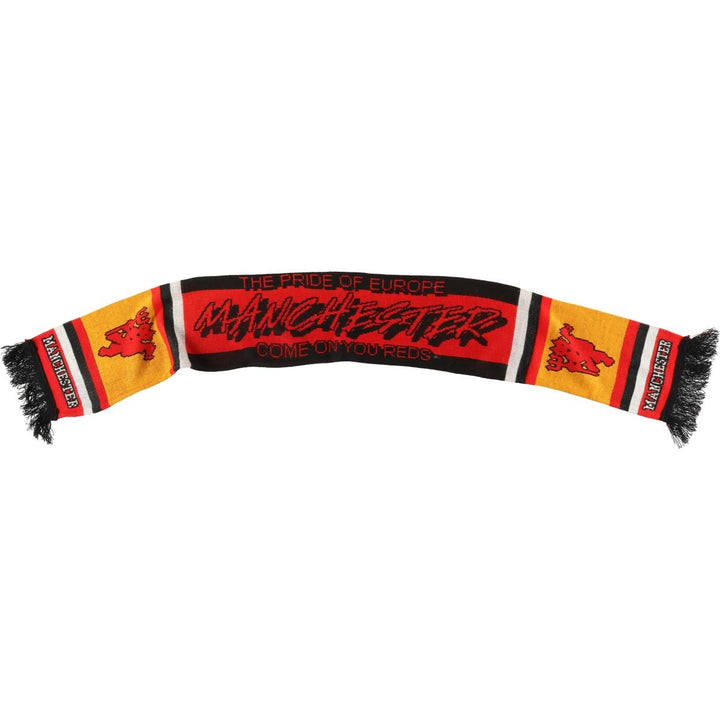 Premier League Manchester United FC Soccer Acrylic Scarf, Made in the UK acrylic red type Vintage Second Hand