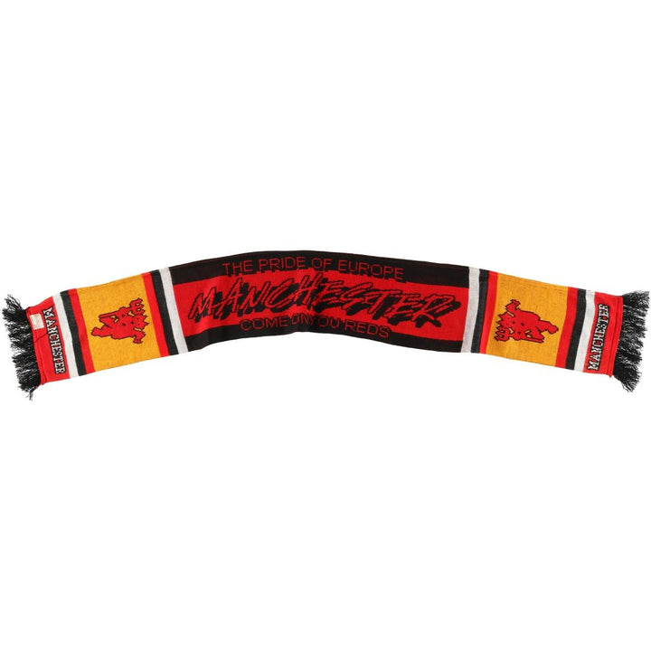 Premier League Manchester United FC Soccer Acrylic Scarf, Made in the UK acrylic red type Vintage Second Hand