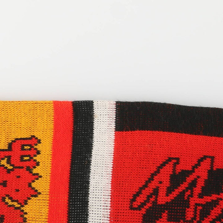 Premier League Manchester United FC Soccer Acrylic Scarf, Made in the UK acrylic red type Vintage Second Hand