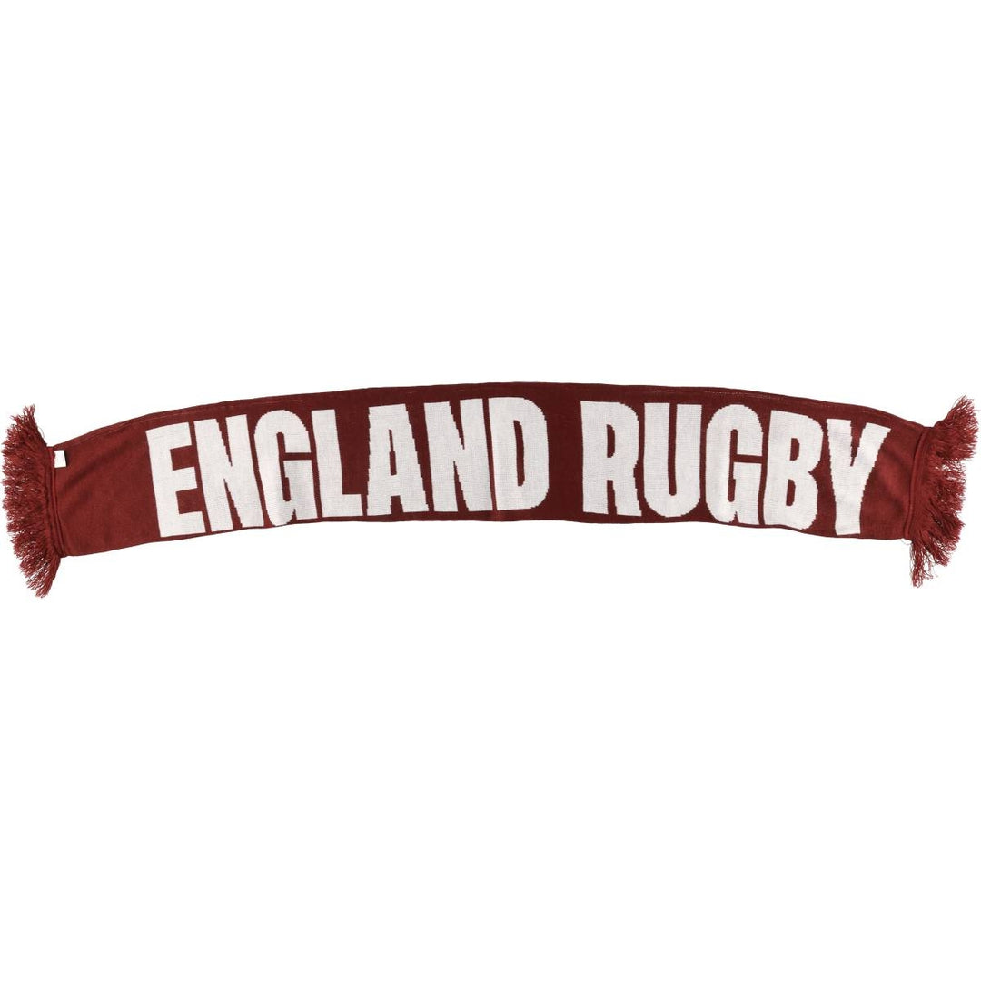 England Rugby Team Acrylic Scarf acrylic wine-red Vintage Second Hand