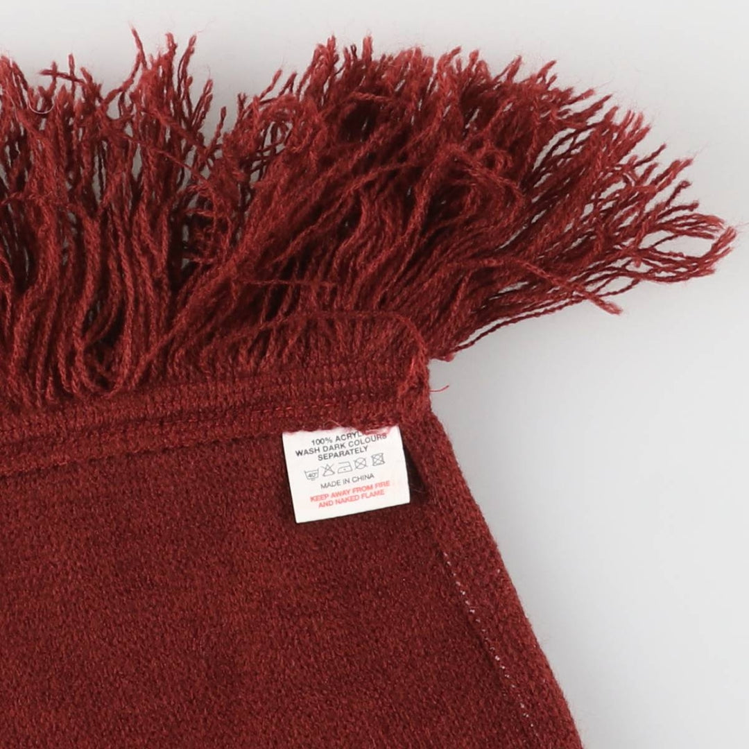 England Rugby Team Acrylic Scarf acrylic wine-red Vintage Second Hand