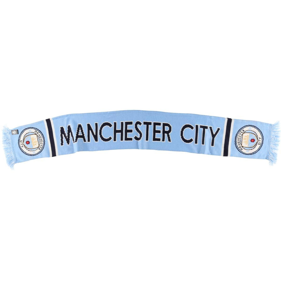 Premier League Manchester City FC Soccer Acrylic Scarf, Made in the UK acrylic Blue type light blue Vintage Second Hand
