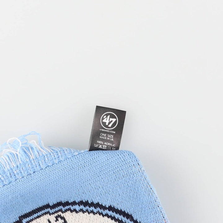 Premier League Manchester City FC Soccer Acrylic Scarf, Made in the UK acrylic Blue type light blue Vintage Second Hand