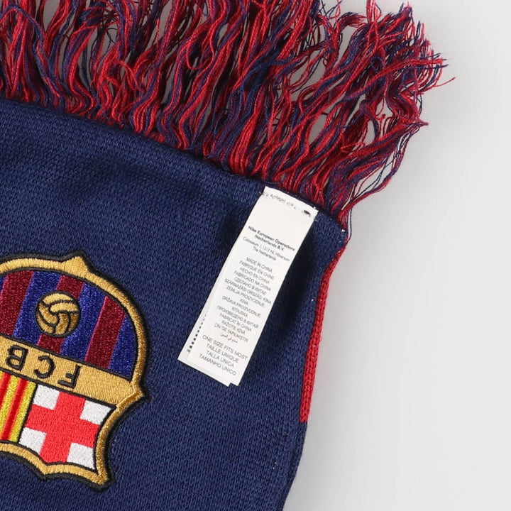 Nike LA LIGA FC BARCELONA soccer acrylic scarf acrylic burgundy type Vintage Second Hand