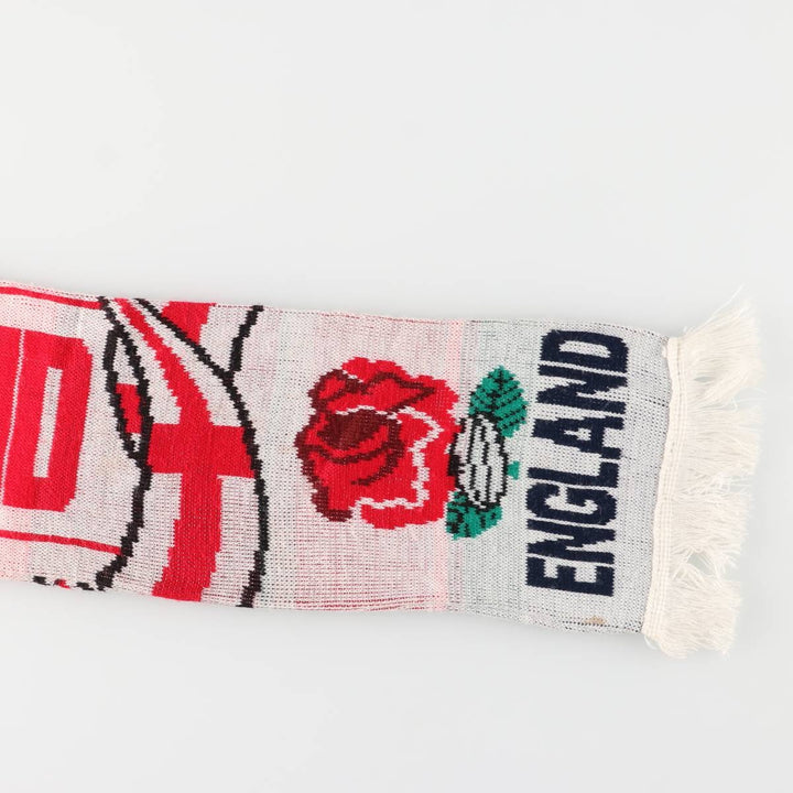 All-over print rugby scarf unclear navy blue type Vintage Second Hand