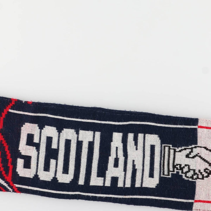 All-over print rugby scarf unclear navy blue type Vintage Second Hand