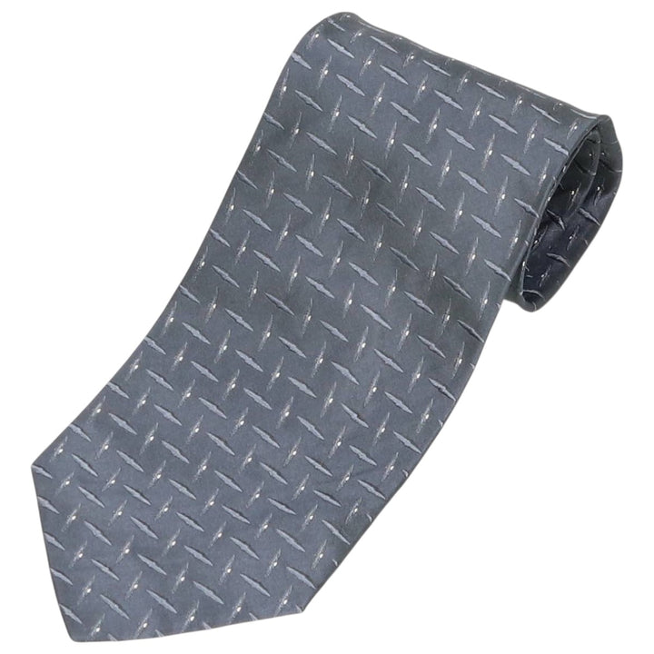 Hugo Boss all-over print tie, made in Italy silk gray type Vintage Second Hand